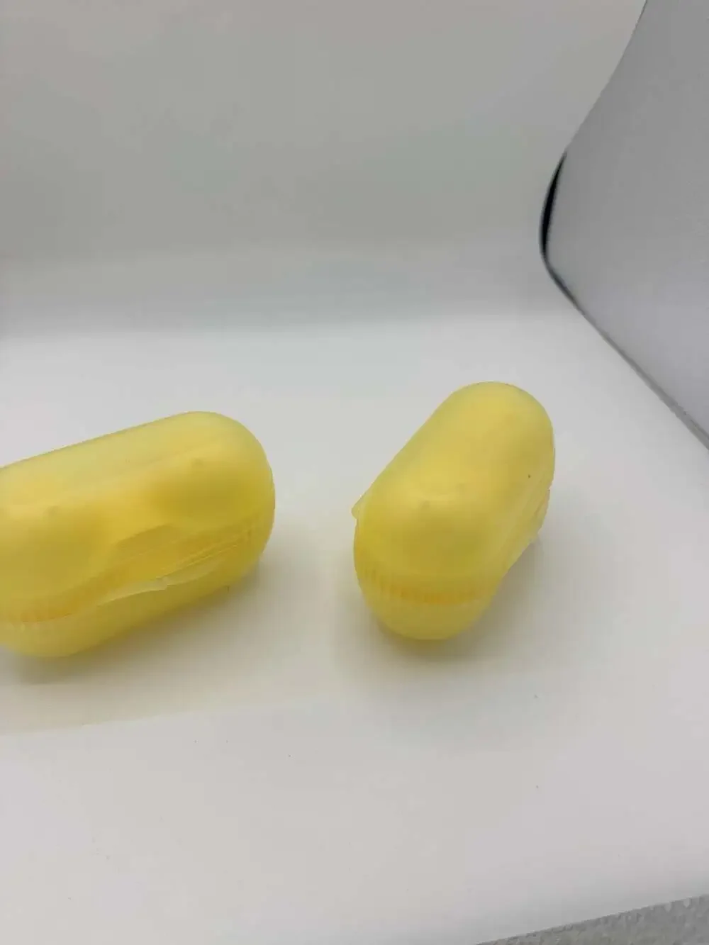 Tupperware 2-Egg Holder Carrier with Built-in Salt Shaker, Yellow